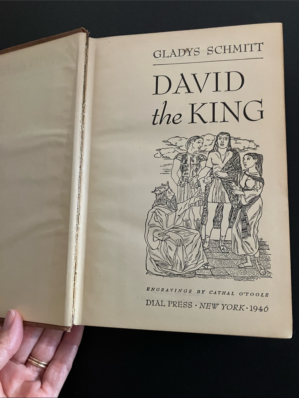 David the King – Gladys Schmitt 1946 Vintage Hardcover